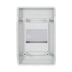 Mollom 4 Way Power Distribution Box with Bus Bars and Din Rail for Miniature Circuit Breaker MCB, Waterproof IP66.Padlock Available for Indoor and Outdoor Use