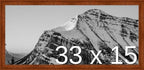 Frame It Easy 33 x 15 Russet Wood Frame (Derby)