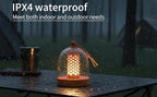 MKLK Camping Lantern, IPX4 Waterproof Touch Control LED Night Light, USB Rechargeable & Long Lasting Battery, Portable Hanging Tent Lamp for Outdoor Camping Hiking Backpacking,Orange
