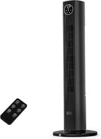 Antarctic Star Tower Fan Portable Floor Fans 85°Oscillating Fan Quiet Cooling 12H Timer Remote Control Standing Bladeless Electric 3 Wind Speeds 4 Modes Bedroom Office,36 inch, Grey