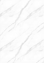 Dundee Deco Faux Marble Wall Panels - Sample - Glossy, Waterproof Indoor Wall Cladding - Off-White, Grey Veins - Sample 6" x 6"