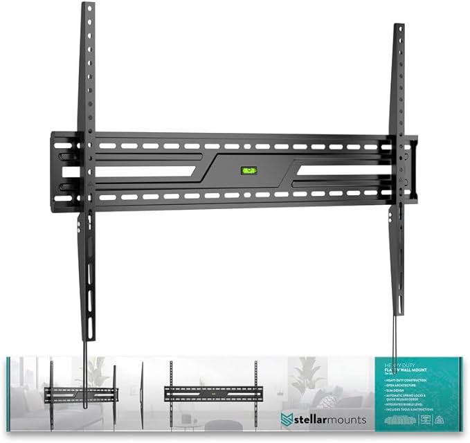 Ultra Slim Flush TV Wall Mount Bracket for Samsung Neo QLED 8K QN900D QN75QN900FAFXZA 75Inch - 1.2" Low Profile, Industrial Grade 165lbs, Easy Installation