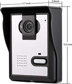 AMOCAM Wired Video Intercom Doorbell System 4.3 Inches HD LCD 2- Monitor Video Door Phone Bell Kits IR Night Vision Indoor Outdoor Camera DoorBell Intercom Doorphone Telephone Style 1V2