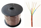 eastwire 18/6 250ft Thermostat Doorbell HAVC Heating Control Cable Wire, 100% Solid Copper Conductors CL2 ETL Listed, UV Resistant RoHS for Indoor/Outdoor Low Voltage Applications Use,Brown