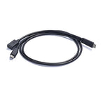 Yinziha Type C Male to Type C Male and Female Charging Cable Sound Card Connection Wire for Live Streaming and Mobile Devices