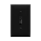 TG Digital Toggle Dimmer Light Switch for Dimmable LED, CFL and Incandescent Light Bulbs, Single Pole/ 3-Way Toggle LED Dimmer Light Switch, UL Listed, Wall Plate Sold Separately,1 Pack, Black