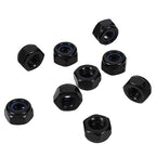 MewuDecor 5/16-18 Nylon Insert Hex Lock Nuts Locknuts, 304 Stainless Steel 18-8, Black Oxide, 100 PCS