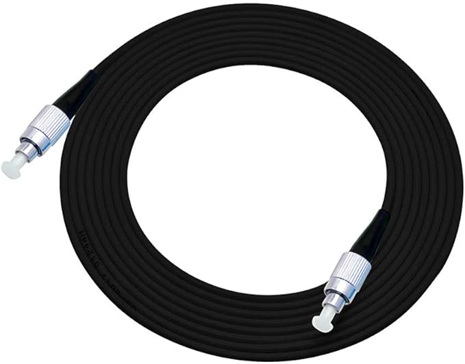 Jeirdus 100M FC-FC Armored Fiber Optic Cable Jumper - Singlemode 9/125, 100Meters (328ft) Patch Cord