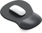 ErgoComfort Gel Wrist Rest Mouse Pad-Ergonomic Office Mousepad with Wrist Support-Non-Slip, Design Desk Accessories Mat for Home&Game Decor (04Graphite Glide)