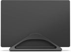 HumanCentric Vertical Laptop Stand for Desks in Matte Black, Upright Adjustable Holder to Dock Apple MacBook Stand, and Other Laptops to Organize Work & Home Office, Automatic Grip