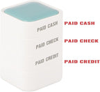 3-in-1 Paid Cash/Paid Check/Paid Credit Stamps in Full for Office, Pre Inked & Self Inking Rubber Finance Stamp Hand for Efficient Bookkeeping, Ordering, Accounting Work Business Management