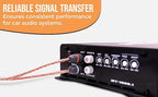 Elite Audio Premium 4 Gauge CCA Amplifier Installation Wiring Amp Kit, 2000 watt High-Power Wiring with Triple Shielded RCA’s and ANL Fuse Holder - EA-PRMK2 Amp Install Kit