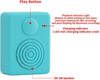 Sound Module with Speaker,16MB Voice Recorder Box, Support Bluetooth & MIC Recording Audio Box,16 Min Easy Sound Voice Box for Personalized Greetings, DIY Projects, Holiday Crafts ect-Blue.