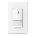 ELEGRP Single Pole Occupancy Motion Sensor Light Switch, Need Grounding Wire No Neutral Wire, 120° Sensor Coverage PIR Infrared Motion Activated, for CFL/LED/Incandescent Bulb, UL,1 Pack, Matte White