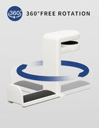 Celerion Headphone Hook - Under Desk Headphone Holder with 360-Degree Adjustable Rotation (Creamy White)