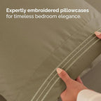 Split Head King Sheet Set – 4 Piece Flex Split Top King Sheets for Adjustable Beds - Fits 14” to 16" Mattress w/ Deep Pockets - Ultra-Soft, Breathable & Cooling - Luxury Bedding & Wrinkle Free - Khaki