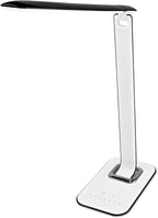 Turcom LED Desk Lamp With USB Charging Port Dimmable Touch Controls w/Color Adjustment, Eye Care Task Lamp, 5W, 1000 Lux,Multicolor