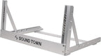 Sound Town 4U Aluminum 2-Post Desktop Open-Frame Rack, Angle Adjustable, for Audio/Video, Network Switches, Routers, Patch Panels (2PF-4A)