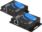 OREI HDMI Over Ethernet Extender with HDMI Loop Out, Bi-Directional IR, and PCM2.0 Audio – Extend 1080p@60Hz Up to 492ft Over CAT6/7