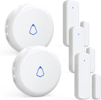 Wieless Door Bells Chimes, AMHEY Door Chime Doorbell with 700ft Operate Range 58 Chimes 5 Volume Level Door Open Alarm for Business/Office/Home/Store When Entering, 2Sensor+1Receiver
