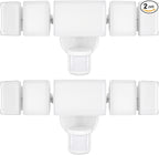 Olafus 130W Motion Sensor Outdoor Lights, 13000LM 2 Pack Motion Sensor Flood Light, Dusk to Dawn Outdoor Lighting, IP65 Waterproof Motion Detector Lights for Outside, White