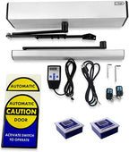 Olideauto Commercial Door Opener Automatic Touchless Sensor Open for Commercial Front Door No Touch Open with 2PCS Wired Touchless Hand Sensor Switches