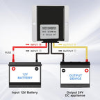 DC/DC Converter 12V Step Up to 24V, Boost Converter 5A 120W Voltage Regulator, 24Volt Transformer, Power Supply Module Boost Transformer for Car Truck Vehicle Boat Golf cart