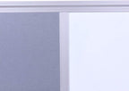 48x36 inch Large Magnetic Combo Board - Dry Erase Whiteboard & Grey Bulletin Board Combination | Framed Corkboard & Magnetic Whiteboard for Office, Classroom, Home | Durable Aluminum Frame