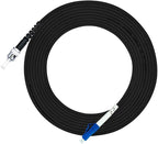 Jeirdus 15M LC to ST Outdoor Armored Simplex 9/125 SM Fiber Optic Cable Jumper Optical Patch Cord Singlemode 15Meters 49ft LC-ST
