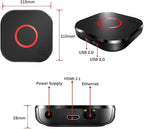 Raxxio MAG544w3 TV Set-Top Box - 4K HDR TV Streaming Device with Amlogic S905Y4 Chipset, 1GB DDR4 RAM, 4GB Flash Memory, Dolby Digital Plus, Linux 4.9, Dual-Band WiFi, USB 2.0, HDMI Cable and Remote