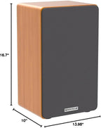 Rockville Pair RockShelf 68C V2 400W Wood 6.5" Bookshelf Speakers, 8 Ohm, Kevlar Woofers, Silk Dome Tweeters, Wall-Mountable, for Home Theater and Music