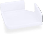 Mini Corner Shelf Mount for Security Cameras, Baby Monitors, Speakers, Plants & More, Universal Holder, Strong Adheasive, Easy to Install, No Mess, Screwless by Brainwavz (White)