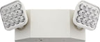 Lithonia Lighting Basics LED Emergency Light, Emergency Lighting with Dual Adjustable LED Lamp Heads, Wall Mount, Damp Location Rated, 90-Minute Backup, 120/277V, White, 4-Pack (EU2C CP4)