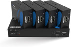 OREI 4K 1x4 HDMI Extender Splitter, Multiple Over Single Cable CAT6/7 4K@60Hz 4:4:4 HDCP 2.2 with EDID Management - Up to 230 Ft - Loop Out - Low Latency