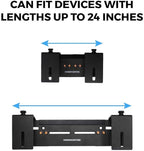 HumanCentric Adjustable Device Wall Mount, Cable Box and Modem Bracket, Adjustable Wall Adapter for Small and Wide or Narrow Devices Like Cable Boxes, Modems, DVD Players on The Wall Behind TV