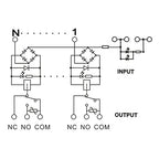 GUETNEU Relay Board, Relay Module 1 Channel 1 SPDT DIN Rail Mount 24V DC/AC, Interface Board(FY-T731C-D24)