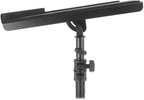Rockville RLS68 Dual-Tray Laptop/Tablet Stand, Adjustable Height 30-51", Foldable, Portable, for DJs, Presenters, and Musicians
