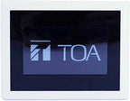 TOA M-800RC-AM D00 Remote Audio Control Panel; 4.3" Touch Screen; Input/Output Signal Routing; Volume Control; Direct Power Supply by Network Cable