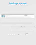 ASOKO Plug-in Under Desk Light, 24Inch LED Workbench Lights with Super Brighten 900Lumen and Smart Memory Function,3 Temps (3000K/4000K/6000K) for Kitchen Sink/Desk/Workbench