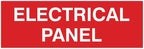 All Quality Basic Electrical Panel Sign - Fire Regulation Safety Compliance Sign -Red - Large (1 Pack)