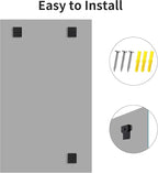 CILIBER Beveled Mirror, 55x36 Large Bathroom Mirrors for Over Sink, Lightweight Design Beveled Frameless Vanity Mirror Wall Mounted, Crystal-Clear 3mm Tempered Glass, Horizontally or Vertically