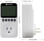 KETOTEK Watt Meter Power Meter Plug Electricity Usage Monitor for Home, Energy Monitor with LCD Display, Kilowatt Meter Socket Outlet, Voltage Amps Power Consumption Meter, Overload Protection