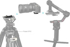 SmallRig Mount Plate Kit with Top Plate for Arca-Swiss and Bottom Plate for Manfrotto-Type, Compatible for DJI RS Series - 4234