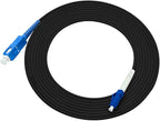 Jeirdus 150M LC to SC Outdoor Armored Simplex 9/125 SM Fiber Optic Cable Jumper Optical Patch Cord Singlemode 150Meters 492ft LC-SC