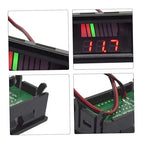 Battery Charge Level Indicator Universal Car Battery Capacity Meter Tester Checker 12v-60v Red Motorcycle Checker Auto Tester Fuel Gauge Indicator