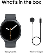 Samsung Galaxy Watch 8 (2025) 44mm Bluetooth Smartwatch, Cushion Design, Fitness Tracker, Sleep Coaching, Running Coach, Energy Score, Heart Rate Tracking, Graphite [US Version, 2 Yr Warranty]