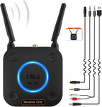 [Upgraded] 1Mii B06Pro Long Range Bluetooth Receiver, HiFi Wireless Audio Adapter, Bluetooth 5.2 Receiver with 3D Surround aptX HD Low Latency Optical RCA AUX 3.5mm Coaxial for Home Stereo System