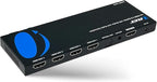 OREI 1x4 2.0 HDMI Splitter with Scaler Audio Extractor 4 Ports with Full Ultra HDCP 2.4K at 60Hz & 3D Supports EDID Control - UHDS-104A