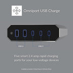 Austere V Series Surge Protector Power Strip, 6 Wide Outlet, 3 USB C & 2 USB A 2.4 amp Ports | 3000 Joules Heavy Duty, EMI/RFI Filtering, 5 Year Component Guarantee