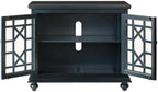 Martin Svensson Home Avalon Small Spaces Accent Cabinet TV Stand, 38" W x 32" H Catalina Blue